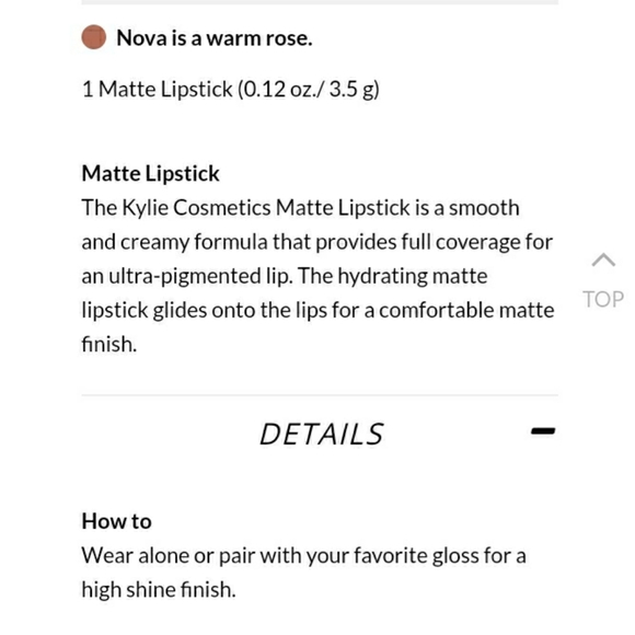 Kylie Cosmetics 💋 • "Nova" Lipstick - Picture 7 of 7